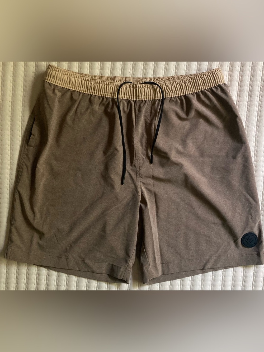 Chubbies Athletic Gym Swim Shorts Men’s XL 7” Brown Pockets Activewear Hybrids